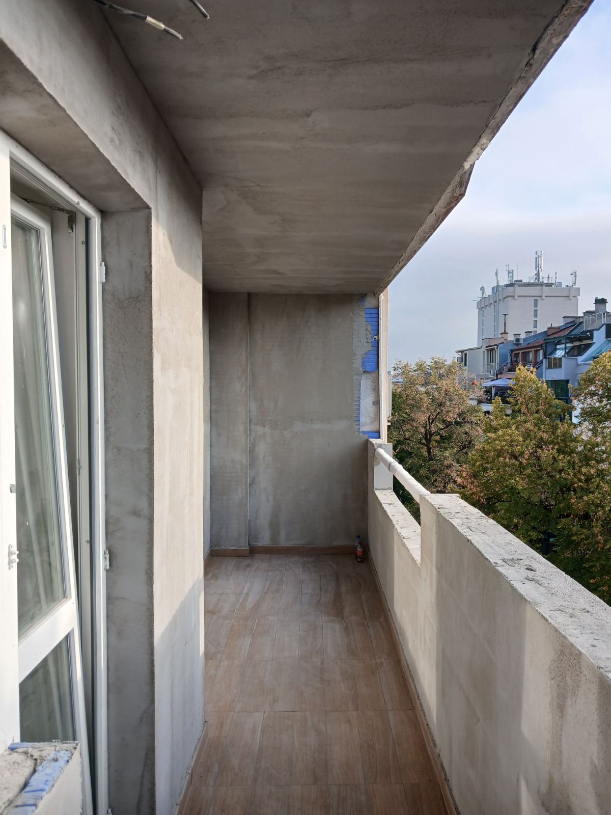 shpaklovka na apartament v plovdiv sled osnoven remont na terasata